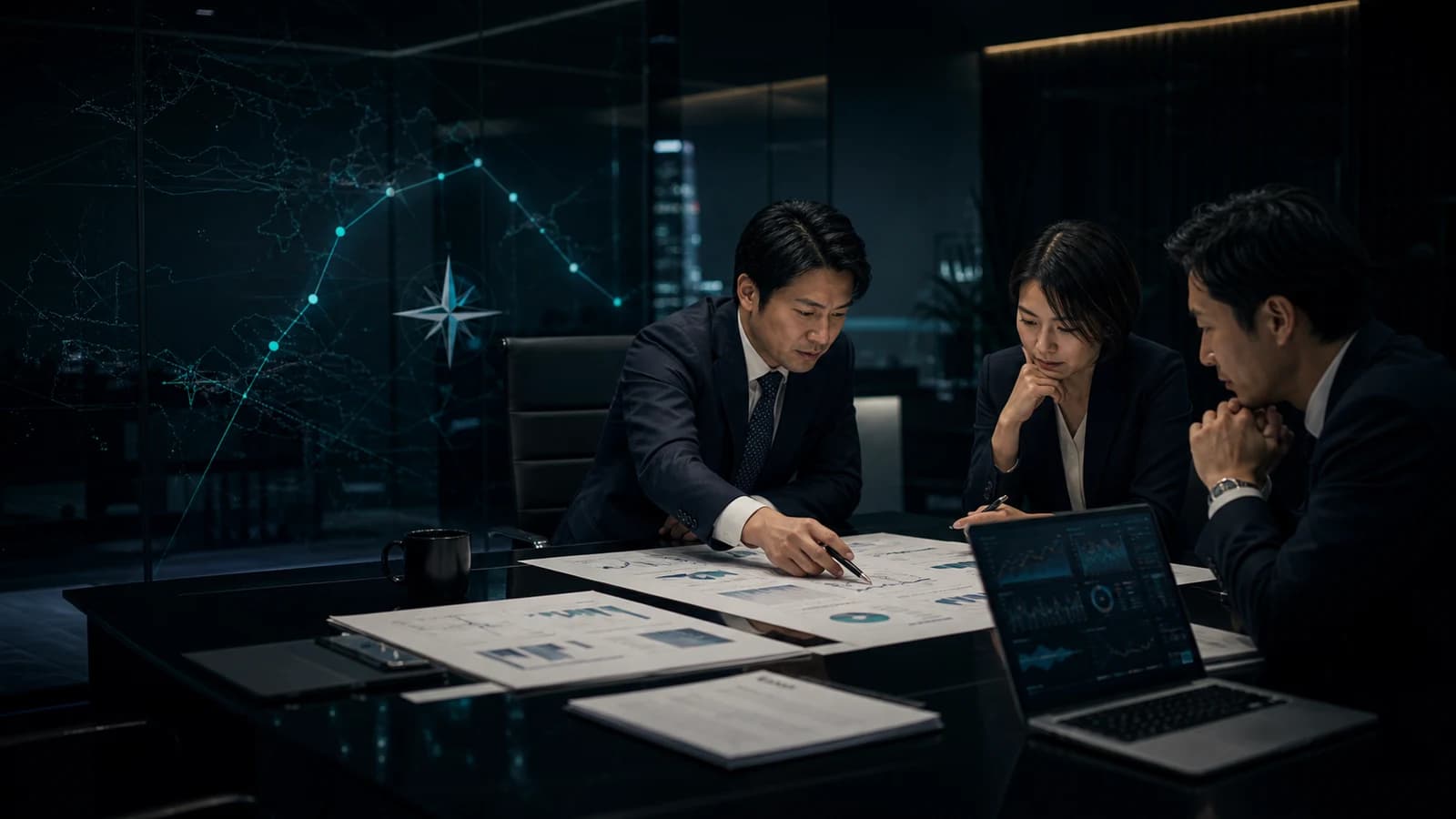 NWPの外部CFO型BPO×Consultingの方針を会議で整理するイメージ