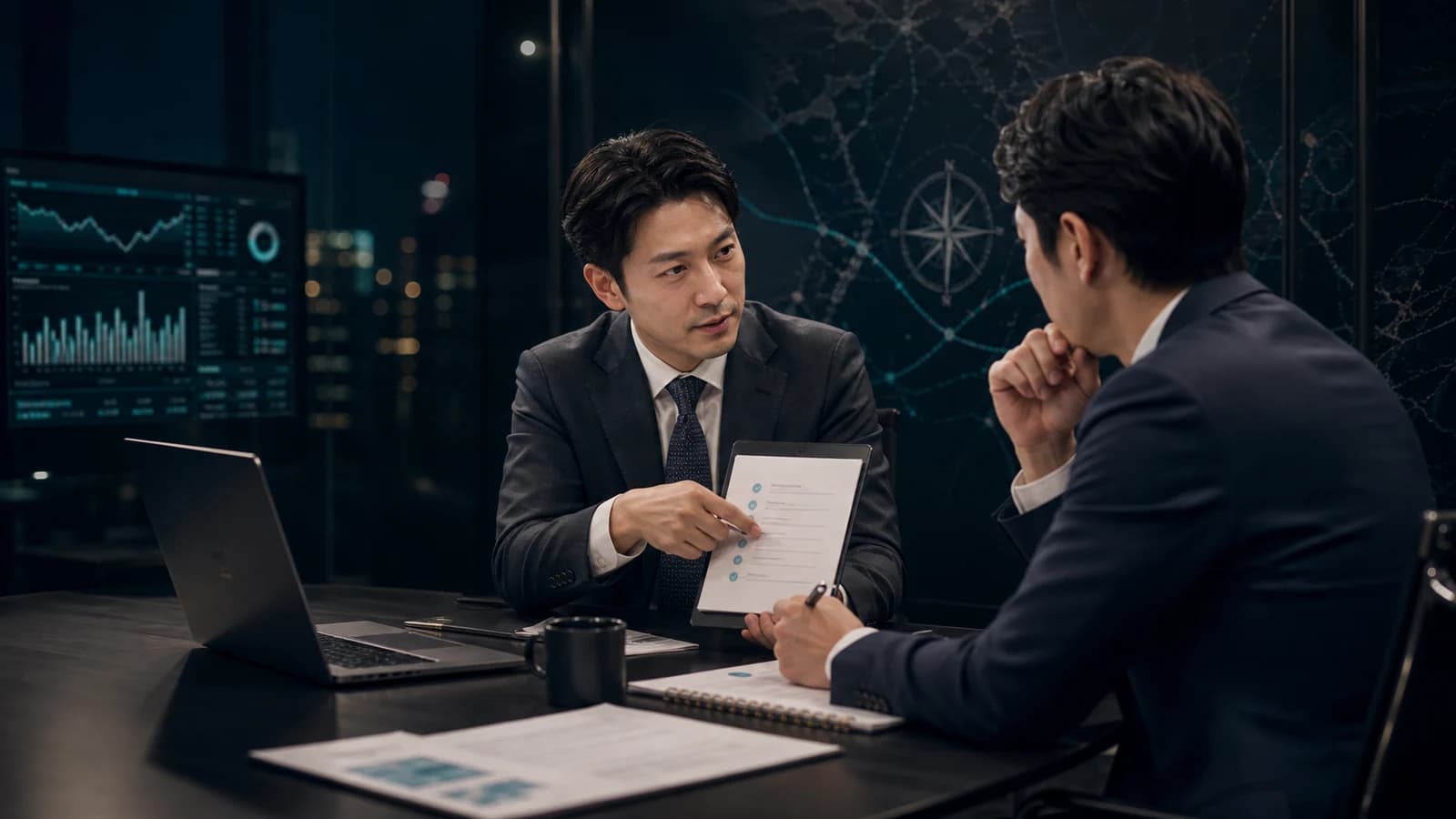 外部CFO支援のよくある質問を相談者と整理するイメージ